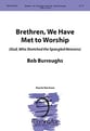 Brethren We Have Met to Worship TTBB choral sheet music cover